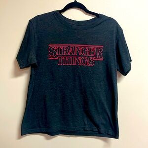 Charcoal Gray Stranger Things T-shirt